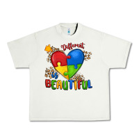 Pistachio different is beautiful autism Urban Heavy Tee - MaliasSmallBusiness