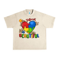 Sandshell different is beautiful autism Urban Heavy Tee - MaliasSmallBusiness