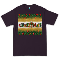 Plum Christmas with cross Premium Tee - BundleAndBundleShop
