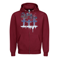 Burgundy Christmas Christ Begins With Zipper Hoodie - Bettercallsaul