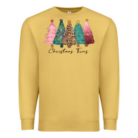 Antique Gold christmas trees Premium Sweatshirt - CowGirlArtShop