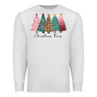 Oatmeal Heather christmas trees Premium Sweatshirt - CowGirlArtShop