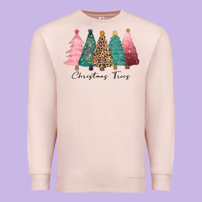 Christmas Trees Premium Sweatshirt Designed By Cowgirlartshop