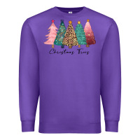Purple christmas trees Premium Sweatshirt - CowGirlArtShop