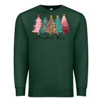 Sports Green christmas trees Premium Sweatshirt - CowGirlArtShop