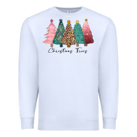White christmas trees Premium Sweatshirt - CowGirlArtShop
