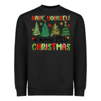 Black have yourself a merry little christmas Heavyweight Sweatshirt - MaliasSmallBusiness