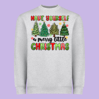 Have Yourself A Merry Little Christmas Heavyweight Sweatshirt Designed By Maliassmallbusiness