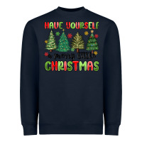 Navy have yourself a merry little christmas Heavyweight Sweatshirt - MaliasSmallBusiness
