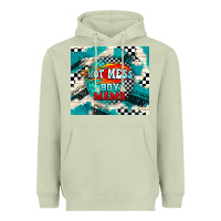 Matcha hot mess boy mama with fire Heavyweight Hoodie - TumblerDesignByShophia