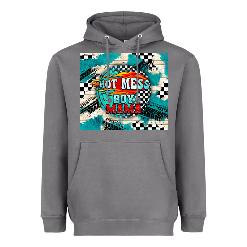 Hot Mess Boy Mama With Fire Heavyweight Hoodie by TumblerDesignByShophia | Teevron