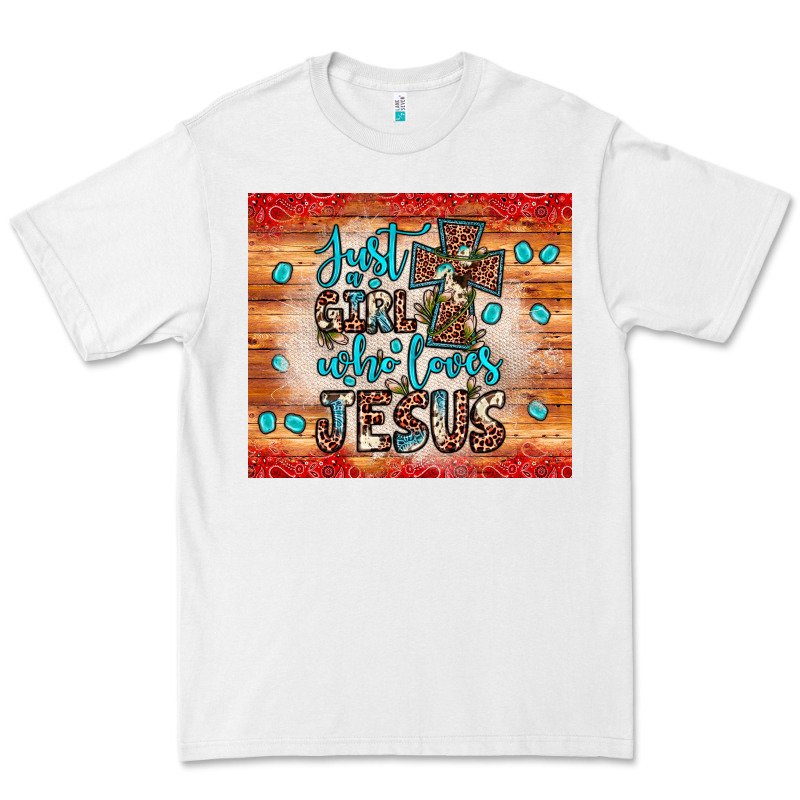 Just A Girl Who Loves Jesus Premium Tee by JahusDesignShop | Teevron