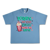 Pebble Blue sorry my iced coffee made me latte Urban Heavy Tee - MaliasSmallBusiness