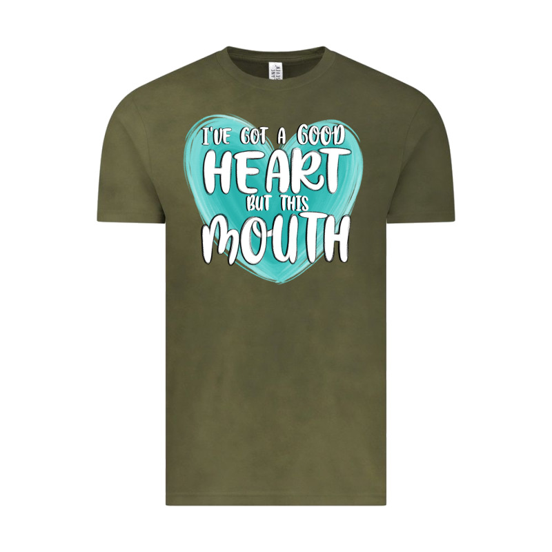 I Have Got A Good Heart But This Mouth Vintage Tee by MaliasSmallBusiness | Teevron