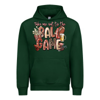 Forest Green take me out to the ball game Urban Hoodie - FaDigitalArtStudio