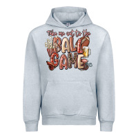 Heather Grey take me out to the ball game Urban Hoodie - FaDigitalArtStudio