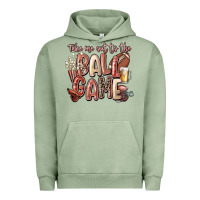 Pigment Oil Green take me out to the ball game Urban Hoodie - FaDigitalArtStudio