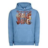 Pigment Pebble Blue take me out to the ball game Urban Hoodie - FaDigitalArtStudio