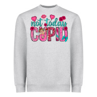 Heather Grey not today cupid Heavyweight Sweatshirt - NancyCooperArtShop