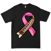Black breast cancer sport ribbons Premium Tee - AdoDesignShop