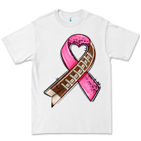 White breast cancer sport ribbons Premium Tee - AdoDesignShop