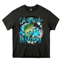 Asphalt i d rather be fishing Heavy Core Tee - AdoDesignShop