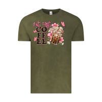 Vintage Olive but first coffee floral Vintage Tee - JahusDesignShop