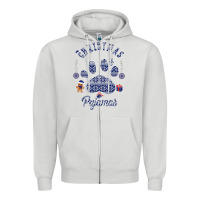Dove Grey Christmas Pajamas Zipper Hoodie - Bettercallsaul