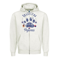 Oatmeal Heather Christmas Pajamas Zipper Hoodie - Bettercallsaul