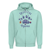 Seafoam Christmas Pajamas Zipper Hoodie - Bettercallsaul