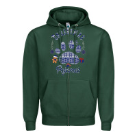 Sports Green Christmas Pajamas Zipper Hoodie - Bettercallsaul