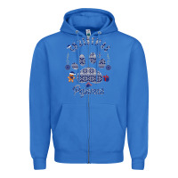 True Royal Christmas Pajamas Zipper Hoodie - Bettercallsaul