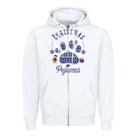 White Christmas Pajamas Zipper Hoodie - Bettercallsaul