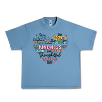 Pebble Blue kindness heart Urban Heavy Tee - MaliasSmallBusiness