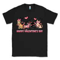Black happy valentines day cats Classic Tee - MaliasSmallBusiness