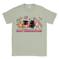 Matcha happy valentines day cats Classic Tee - MaliasSmallBusiness