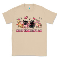 Mushroom happy valentines day cats Classic Tee - MaliasSmallBusiness