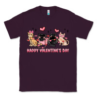 Plum happy valentines day cats Classic Tee - MaliasSmallBusiness