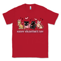 Red happy valentines day cats Classic Tee - MaliasSmallBusiness