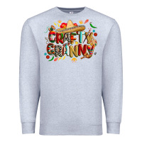 Heather Grey Cinco de mayo crafty granny Premium Sweatshirt - CowGirlArtShop