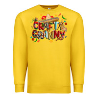 Cinco De Mayo Crafty Granny Premium Sweatshirt | Teevron