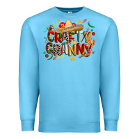 Ocean Blue Cinco de mayo crafty granny Premium Sweatshirt - CowGirlArtShop