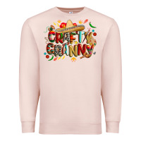 Pale Pink Cinco de mayo crafty granny Premium Sweatshirt - CowGirlArtShop