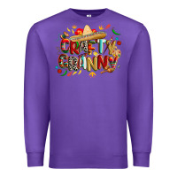 Purple Cinco de mayo crafty granny Premium Sweatshirt - CowGirlArtShop