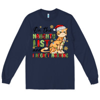 Navy on the naughty list and i regret nothing Long Sleeve Tee - MaliasSmallBusiness
