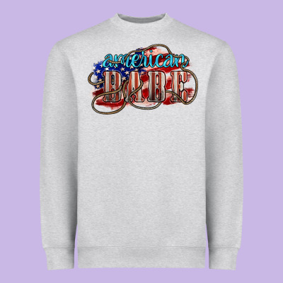 American Babe Heavyweight Sweatshirt Designed By Nancycooperartshop