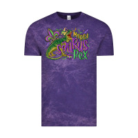 Cloud Purple mardi saurus rex mardi gras Vintage Tee - MaliasSmallBusiness