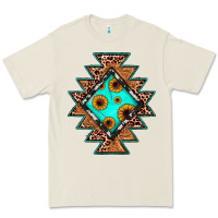 Bone aztec leopard turquoise sunflower Premium Tee - JahusDesignShop