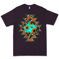 Plum aztec leopard turquoise sunflower Premium Tee - JahusDesignShop