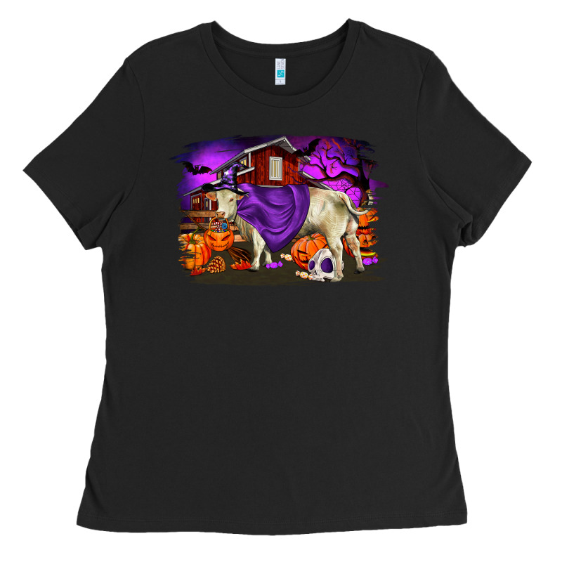 Charolais Bull Halloween Ladies Tee by RanaPortraitStore | Teevron